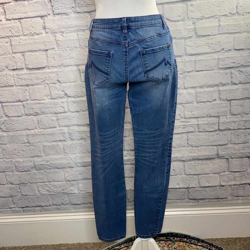 Max Studio Jeans Womens Size 6 Medium Wash Mid Rise Skinny Ankle Jeans - Picture 8 of 15